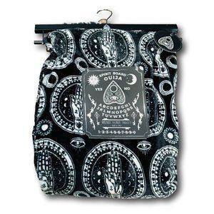 Halloween Spirit Fortune Teller Palm Reader Hand Black Velvet Throw Blanket